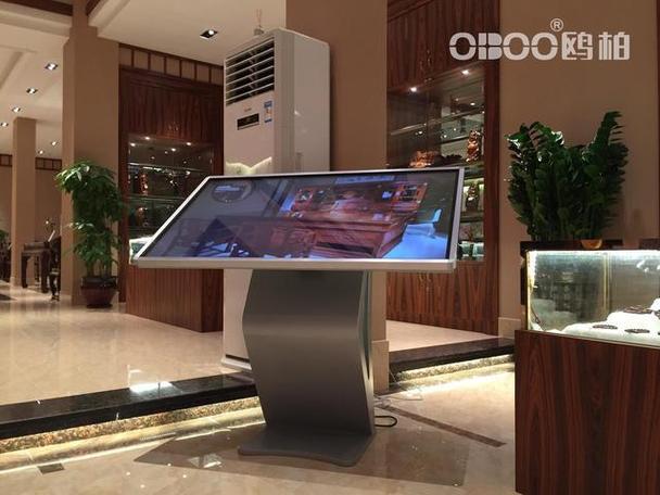 oboo鸥柏丨75英寸商用显示终端制造商商业园区能耗数值展示设备